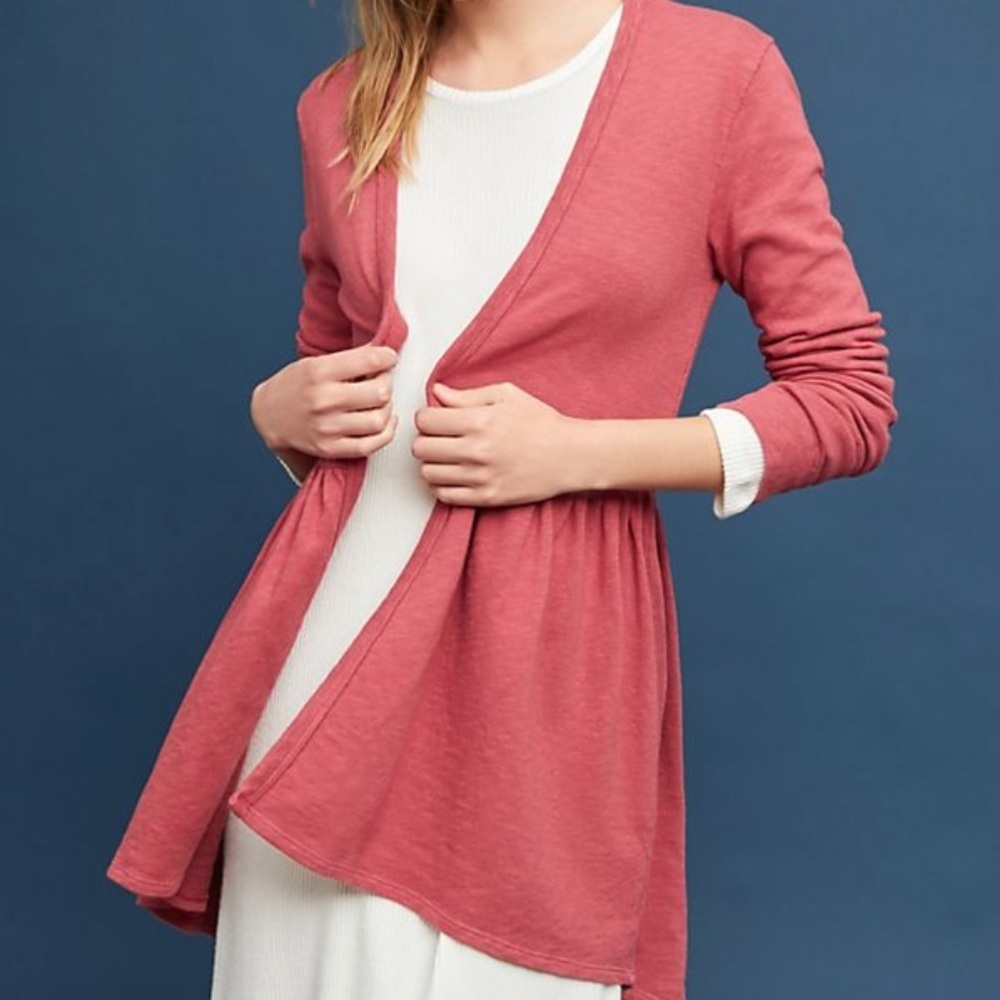 T.La Rose Waterfall Cardigan Medium